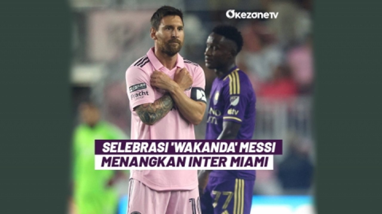Cetak Brace Lawan Orlando City, Lionel Messi Selebrasi Wakanda
