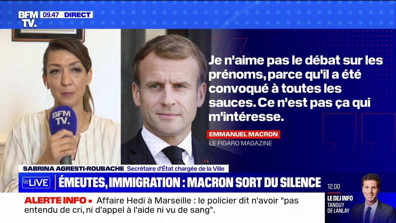Sabrina Agresti-Roubache: "Le raccourci entre l'immigration et les émeutiers est faux, il y a un travail à faire sur l'intégration"