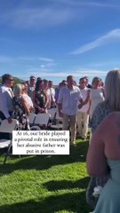 Levada até ao altar por 15 homens – incluindo agente que deteve o pai