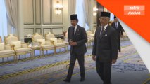 Sultan Brunei diberi sambutan negara di Istana Negara