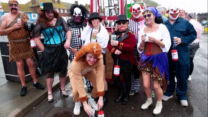 Pram Race in Hastings Old Town on August 2 2023