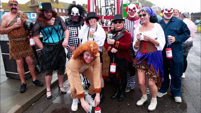 Pram Race in Hastings Old Town on August 2 2023