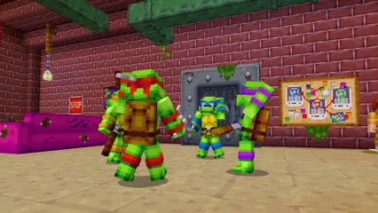 Die Ninja Turtles kommen nach Minecraft: Hier der Trailer zum Cowabunga-Crossover