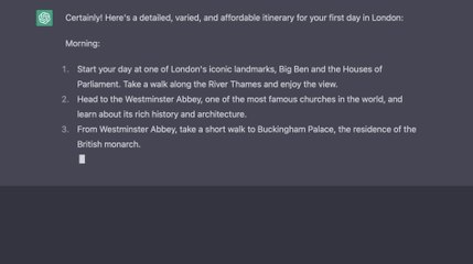 Tourists used AI to plan a day out in London - and says ChatGPT helped him "find new things"