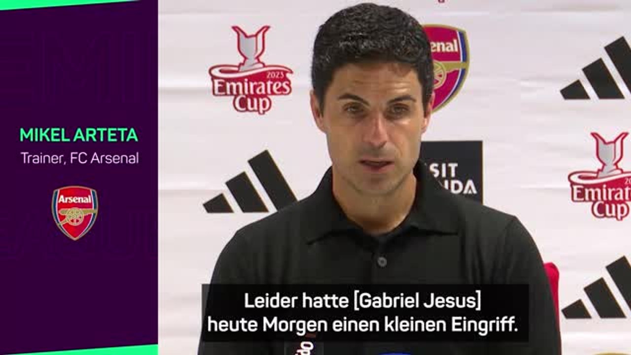 Arteta: Jesus-Verletzung ist 'schwerer Schlag'