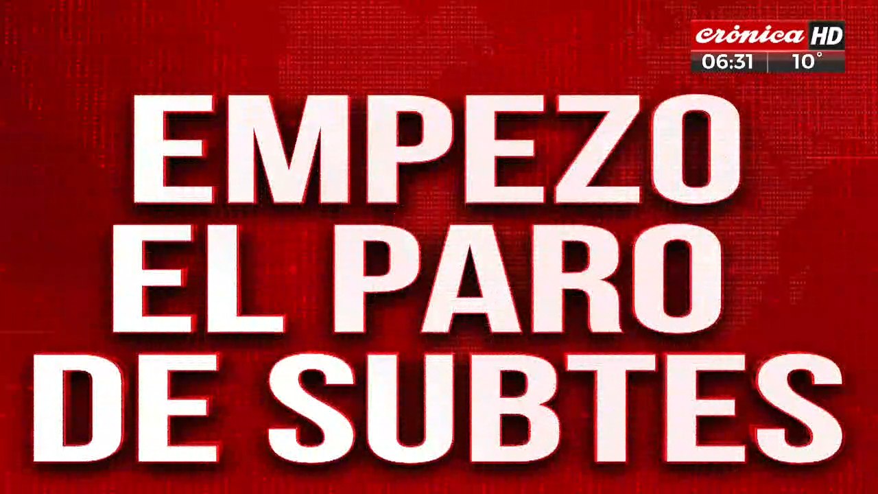 Paro de subtes 1