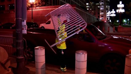Barriers set up around courthouse where former President Donald Trump is set to be arraigned