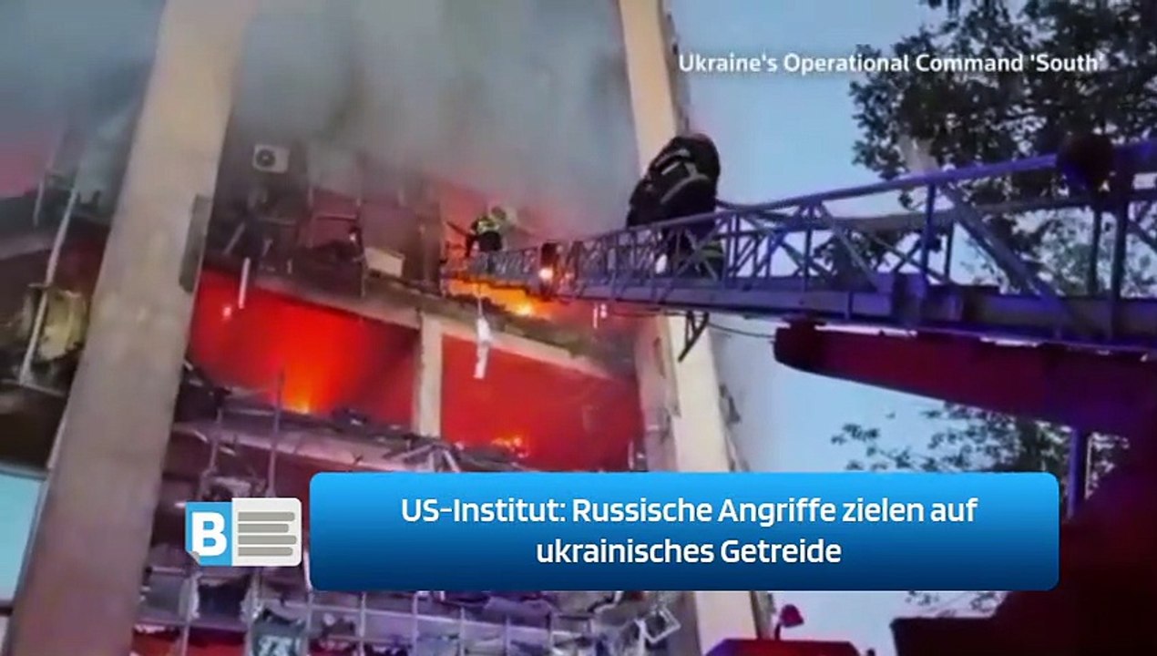 US-Institut: Russische Angriffe zielen auf ukrainisches Getreide