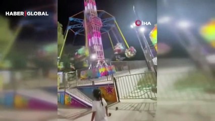 6 kişinin yaralandığı İzmir'deki lunapark kazası kamerada!