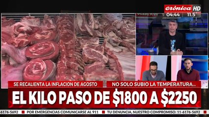Inflación de alimentos: el kilo de asado aumentó un 25%