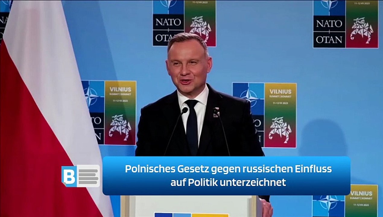 Polnisches Gesetz gegen russischen Einfluss auf Politik unterzeichnet