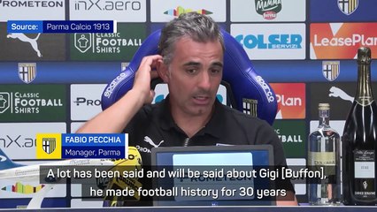 Parma coach Pecchia bids farewell to Italian icon Buffon
