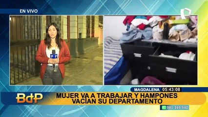 Delincuentes vacían departamento en edificio de la avenida Sucre en Magdalena