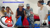 Kyline Alcantara, naghatid ng tulong sa mga apektado ng bagyo at pag-aalburoto ng Mayon sa Albay | 24 Oras