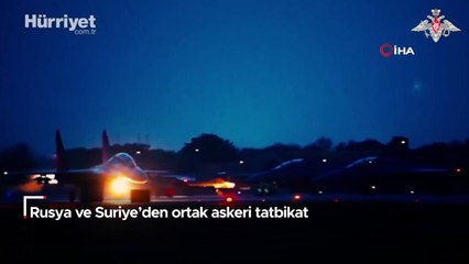 Rusya ve Suriye’den ortak askeri tatbikat