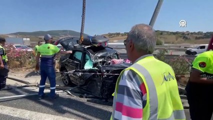 Sur l'autoroute Sancaktepe Northern Marmara, le camion avec un pneu crevé a heurté la jeep： 2 morts, 4 blessés