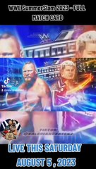WWE SummerSlam 2023-FULL MATCH CARD