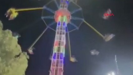Lunaparktaki kazanın görüntüleri çıktı