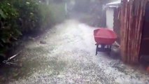 Lluvias con granizadas se registraron en Constanza