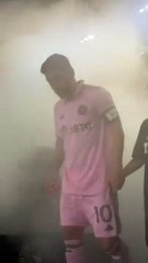 Hijos de El Alfa desfilan junto a futbolistas durante partido Inter Miami y Orlando City