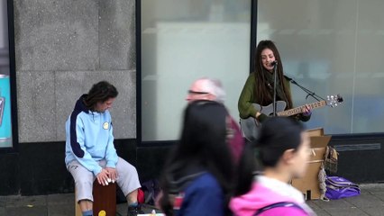 Cara means friend Busking in the Ocean City Part 17th Nov 2018 Rebel Street Punk Music  C 1