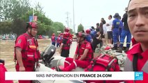 China: los socorristas trabajan para mitigar los impactos de las fuertes lluvias