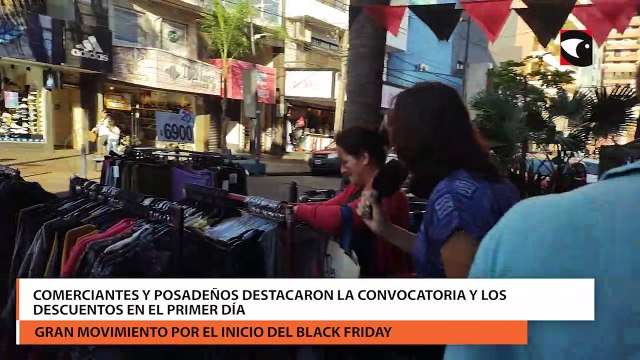 Comerciantes y posadeños destacaron la convocatoria y los descuentos en el primer día del Black Friday