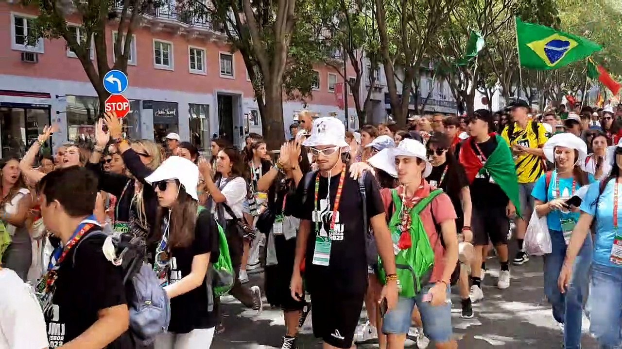 JMJ : Ambiance dans les rues de Lisbonne