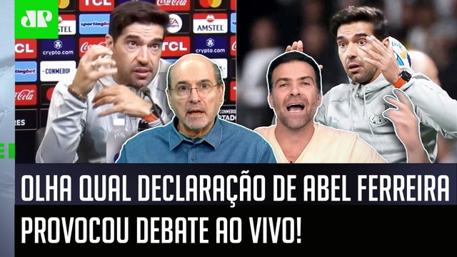 O Abel Ferreira DESAFIOU os repórteres! Gente, essa DECLARAÇÃO dele... VEJA DEBATE sobre Palmeiras