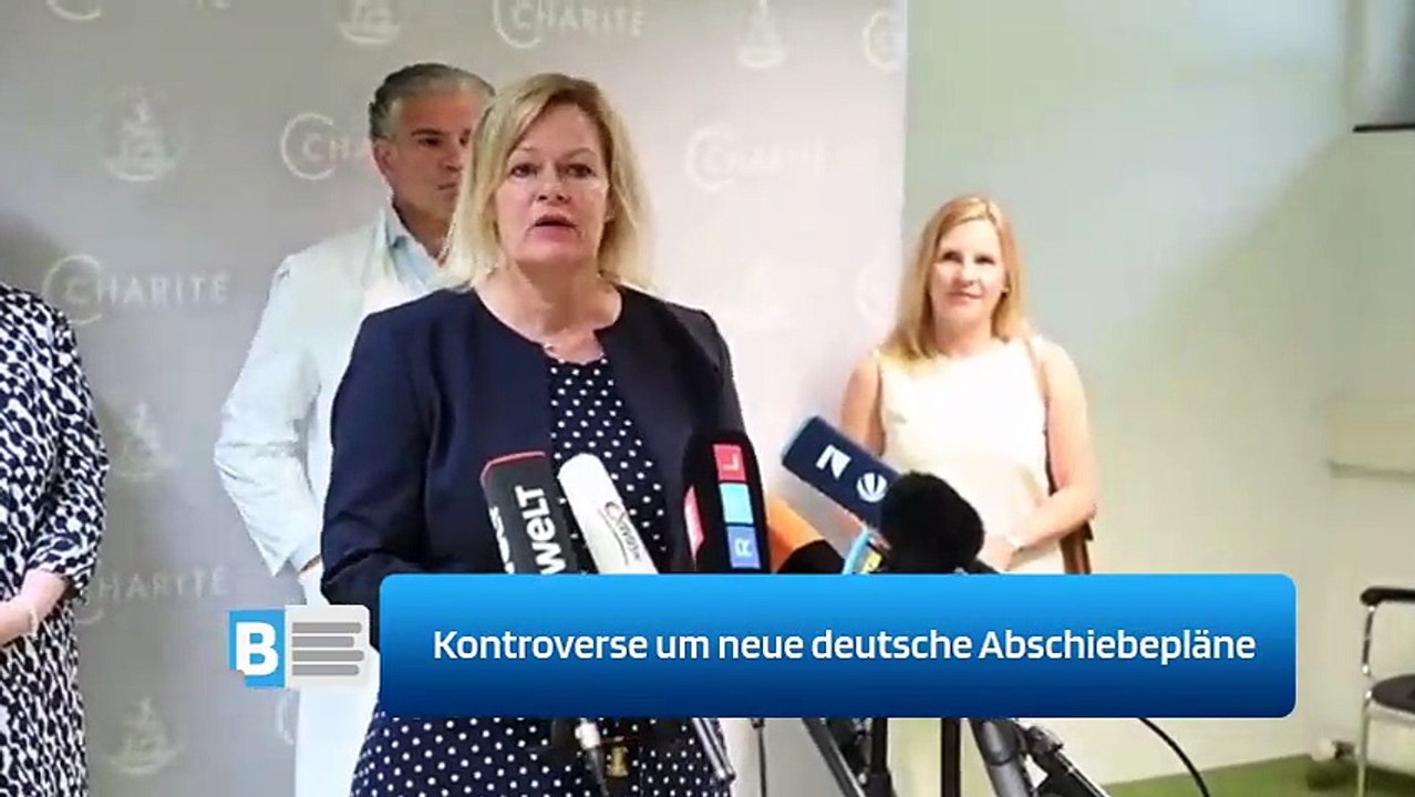 Kontroverse um neue deutsche Abschiebepläne