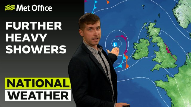 Met Office Evening Weather Forecast 03/08/2023 – The Showery Theme Persist