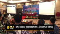 Ketua MA Buka Pembinaan Teknis dan Administrasi Yudisial di Kota Pekanbaru