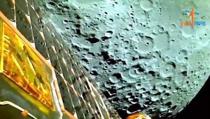 1st visuals of Moon as captured by Chandrayaan-3 released