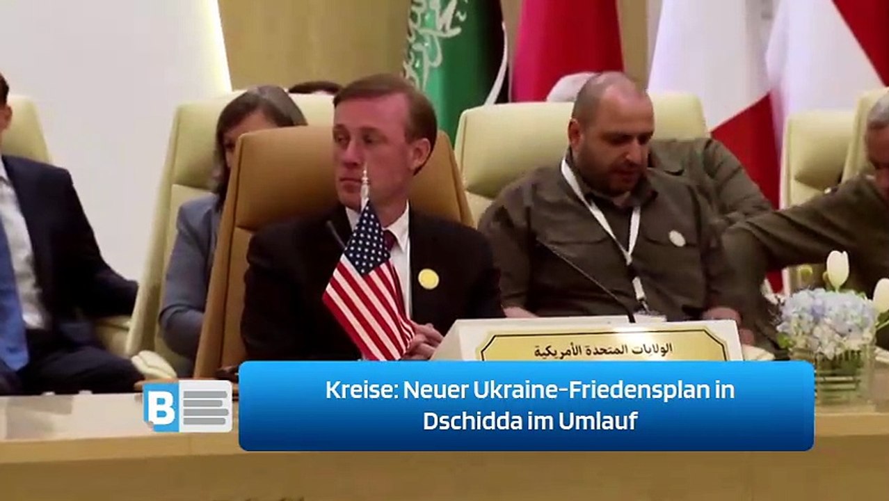 Kreise: Neuer Ukraine-Friedensplan in Dschidda im Umlauf