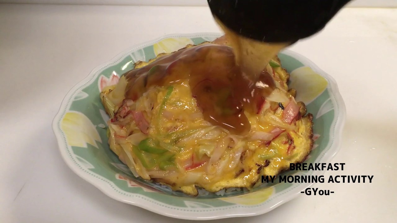 カミさんのリクエストで初めての天津飯を作ってみました