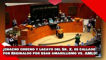 ¡VEAN! ¡chacho chucho y lacayo del Sr. X. es callado por Reginaldo por usar amarillismo vs. AMLO!
