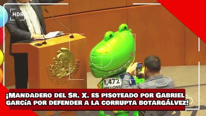 ¡VEAN! ¡Mandadero del Sr. X. es pisoteado por Gabriel García por defender a la corrupta BotarGálvez!