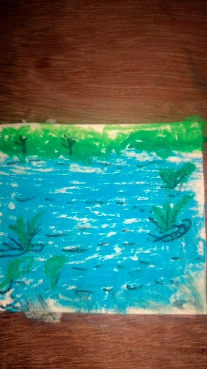 How to draw lake easy