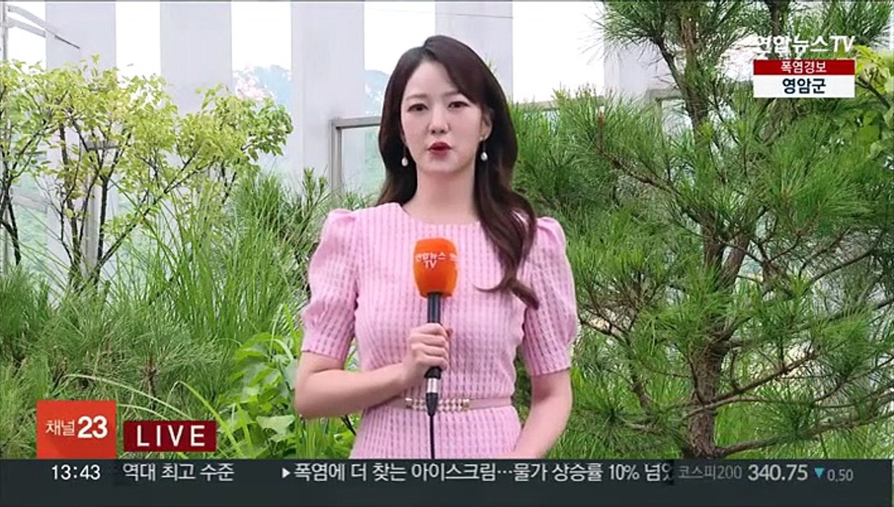 [날씨] 내륙 '36도 안팎' 무더위…영동 200㎜ 폭우