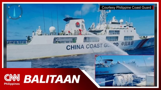 AFP, PCG kinondena ang paggamit ng China ng water cannon sa PH ships