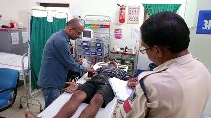 Young man got serious injury in road accident