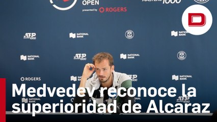 Medvedev reconoce que hasta en los entrenamientos Alcaraz demuestra su superioridad