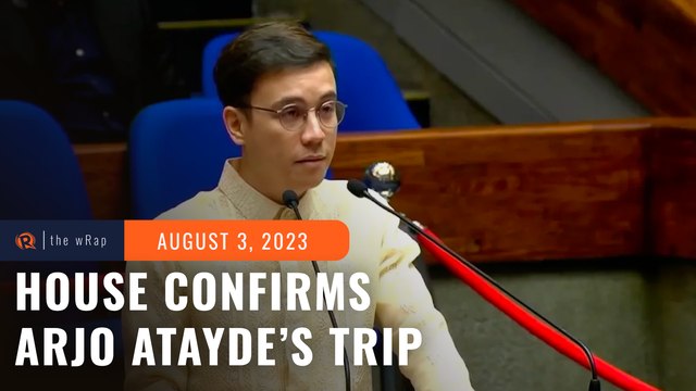 House confirms approving Arjo Atayde’s Europe trip, says it’s out of his own pocket