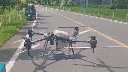 Despegue de un dron agrícola #FAIL