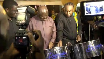 ASHANTI KING VISITS DESPERS STEEL ORCHESTRA