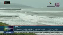 Typhoon Khanun leaves one dead and 11 injured in Japan