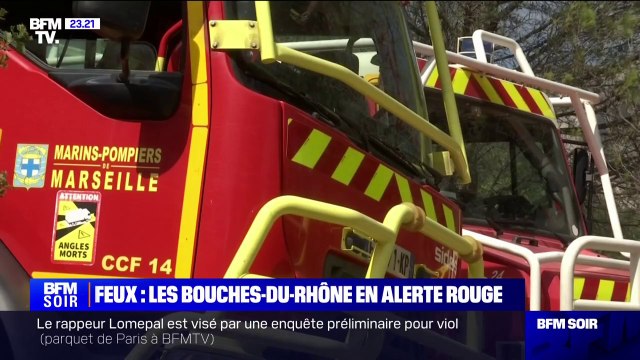 Incendies: les Bouches-du-Rhône en alerte rouge