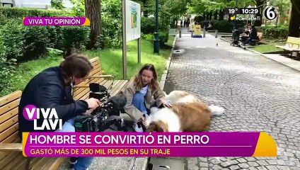 Hombre se convirtió en perro, gastó más de 300 mil pesos en su traje