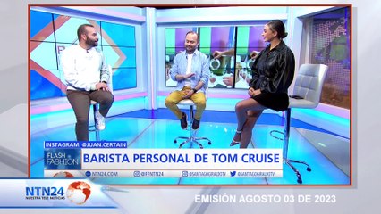Juan Manuel Certain, es el barista personal de Tom Cruise,