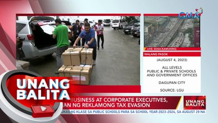 Mahigit 200 business at corporate executives, sinampahan ng reklamong tax evasion | UB